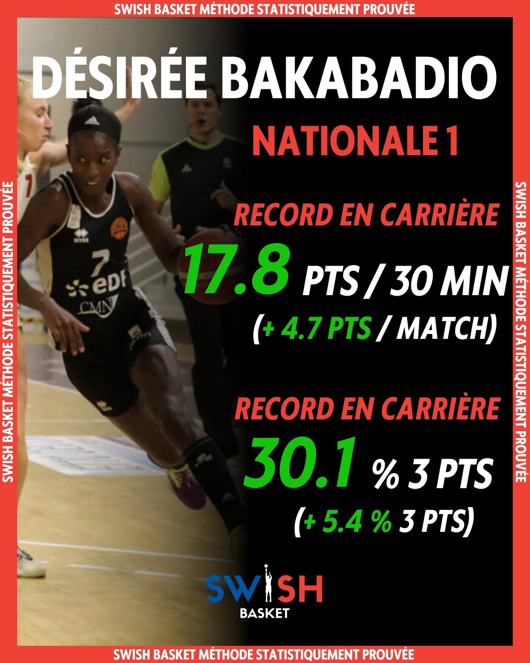 Désirée Bakabadio Nationale 1 féminine La Glacerie 2023